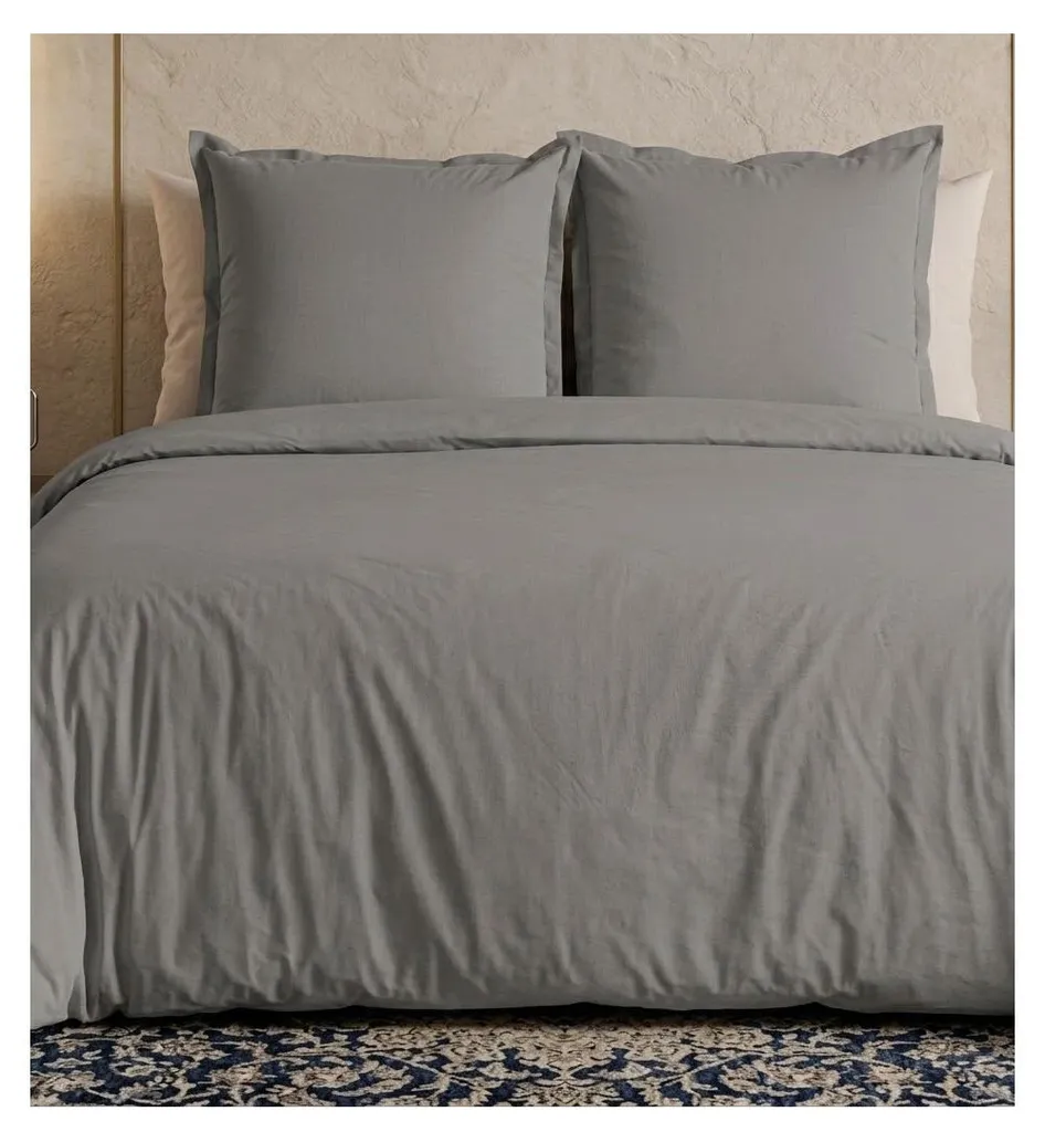 Ensemble de linge de lit en percale de coton - Parure complète lit double - 3
