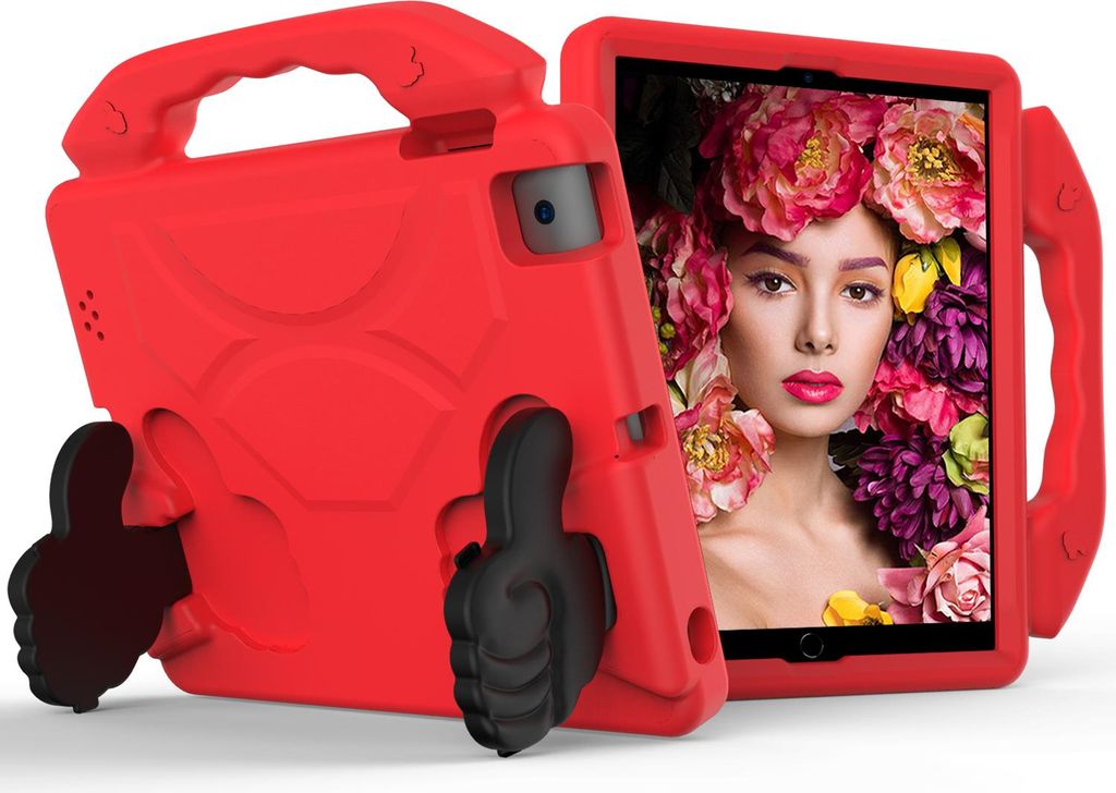 Kinder Schutzhülle für iPad 4/iPad 3/iPad 2 9,7", Leicht EVA-Schaum mit Griff Ständer Hülle Rot