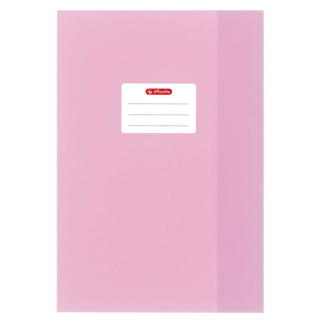 herlitz Heftschoner DIN A4, gepr„gt (Bast), PP, rosa Image du produit 