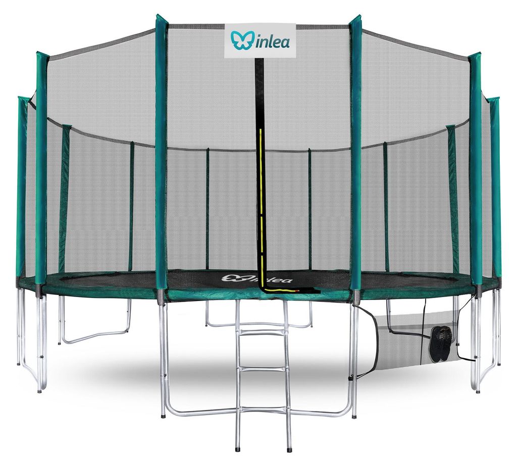 Trampolina INLEA PREMIUM Jump 500 cm z zewnętrzną siatką Zdjęcie produktu 
