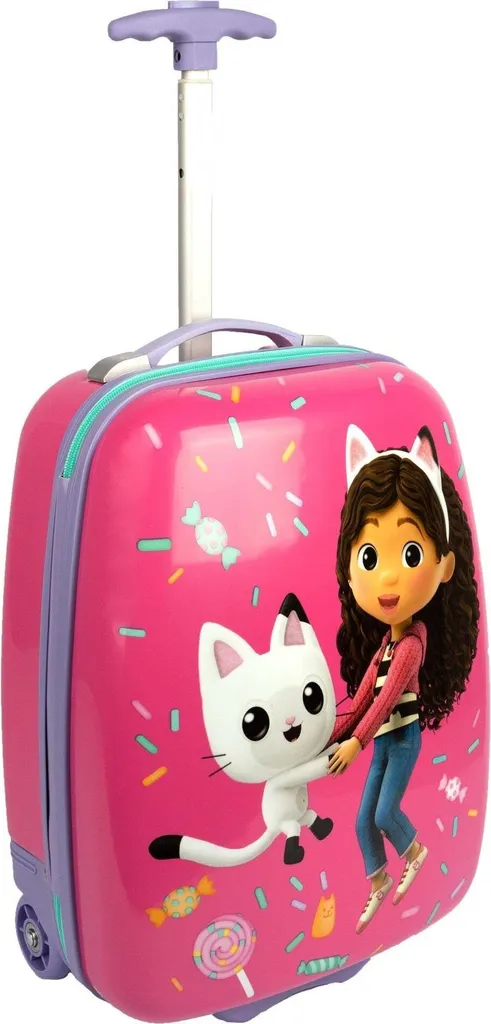 Bagage à Roulettes Gabby's Dollhouse - Valise Enfant Légère et Rigide
