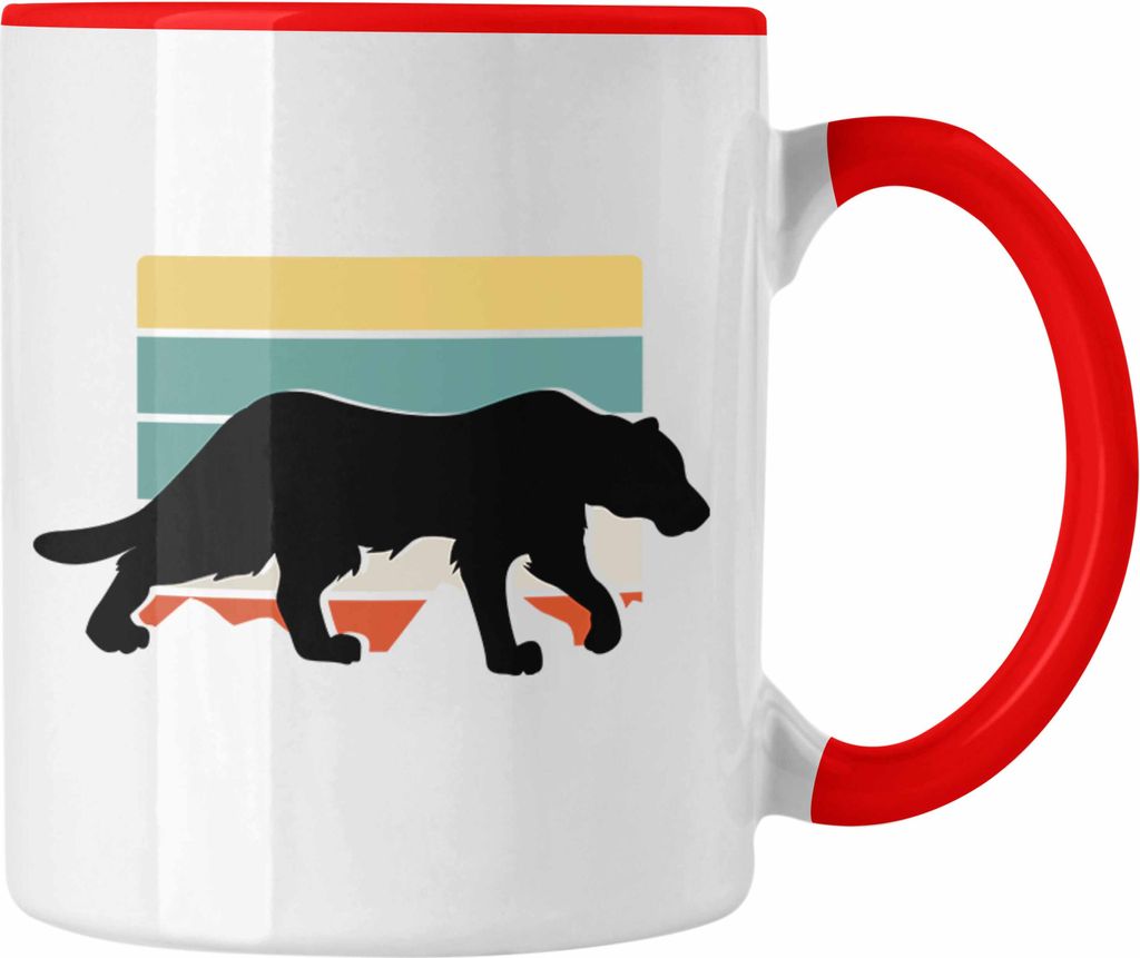 Trendation - Gepard Tasse Geschenk Retro (Rot) Produktbild 