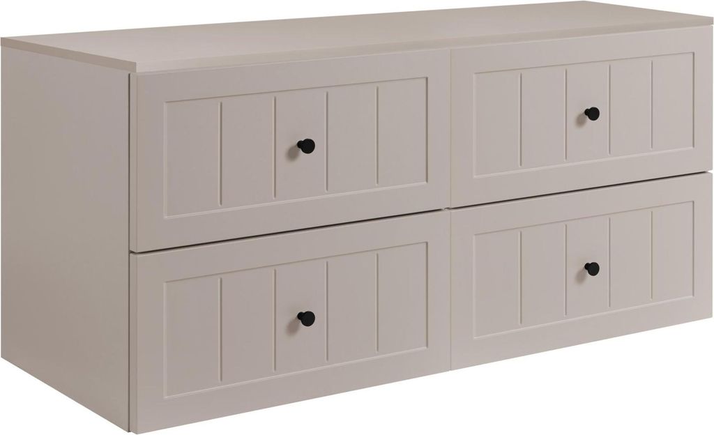Rodan | Szafka pod Umywalkę - Beżowa - 120 cm - 4 Szuflady Zdjęcie produktu 