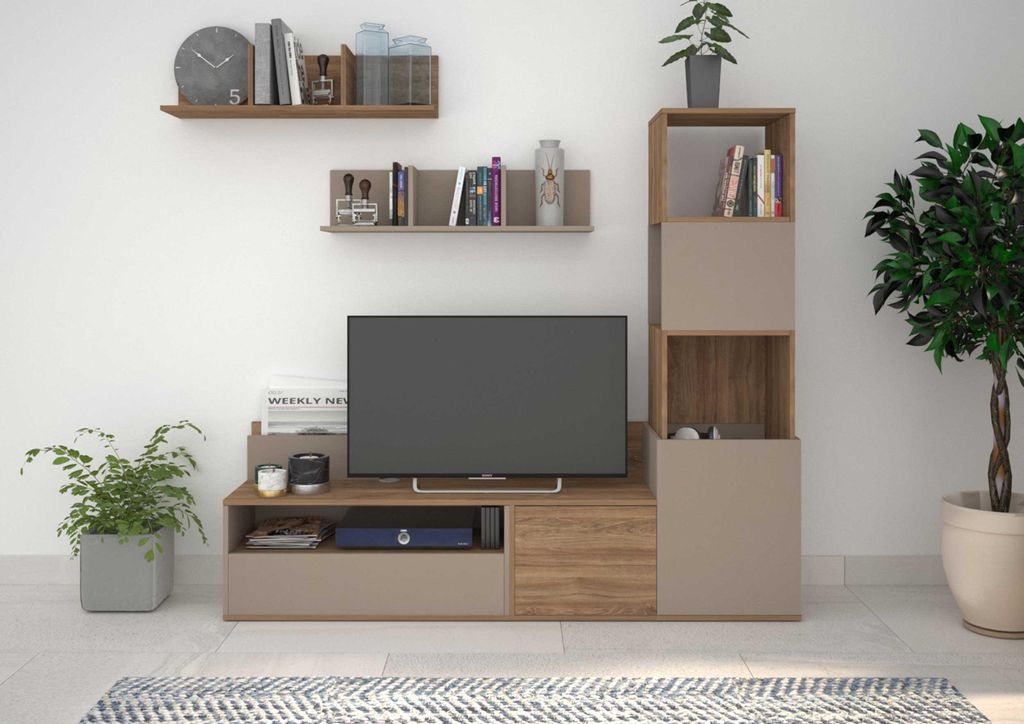 Regal der Serie Boost in Braun mit einer Breite von 22 cm und einer Höhe von 20 cm