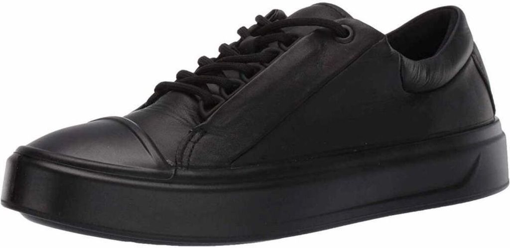 ECCO Women's FLEXURE BLACK schwarz Leder leichte Halbschuhe 36