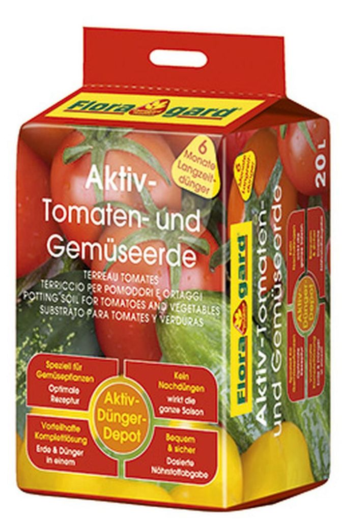 FLORAGARD Aktiv Tomaten- u. Gemüseerde compact 20L Produktbild 