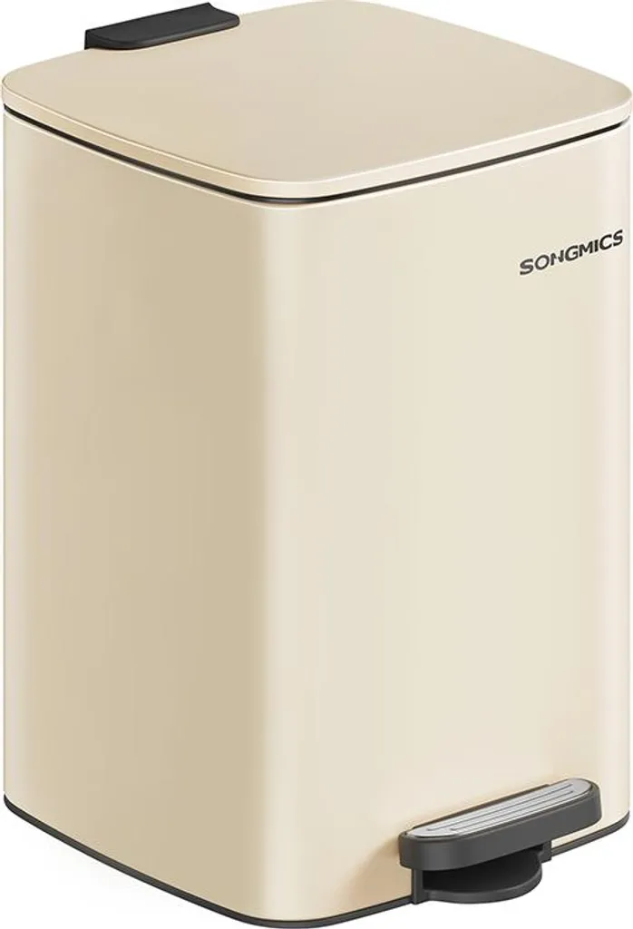 Poubelle 20 litres acier beige sable - Fini les odeurs et les traces