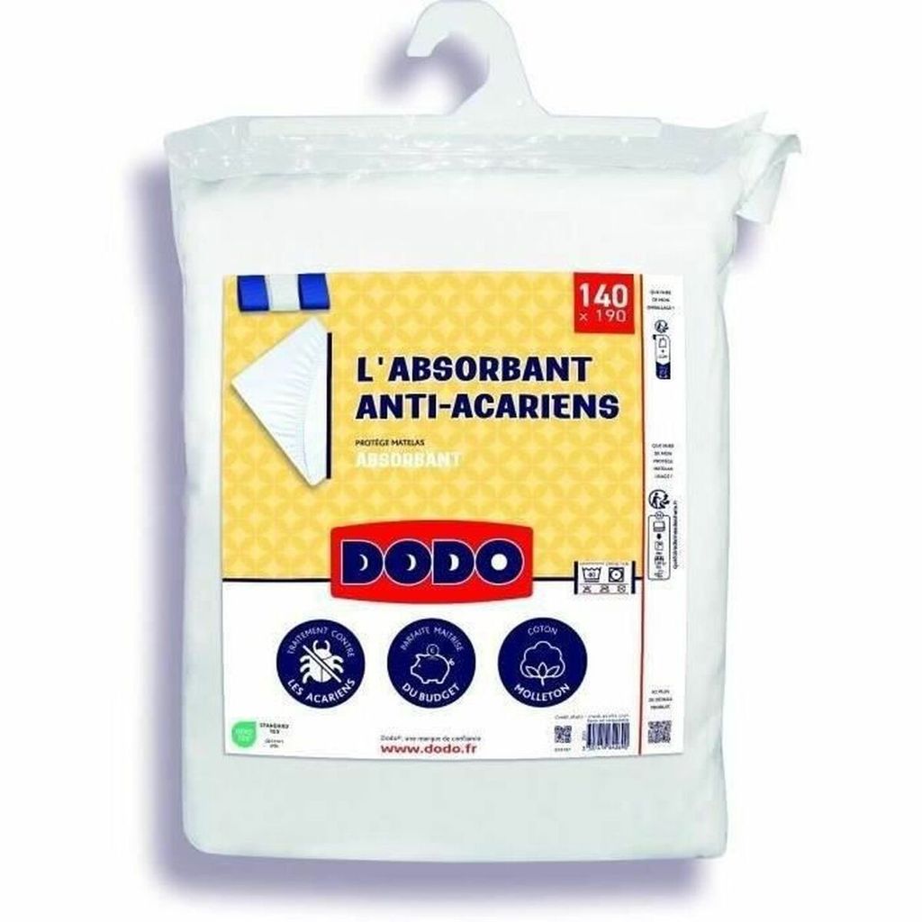 Absorptionsmatratzenschutz - 140x190 cm - Baumwolle - Anti -Mite