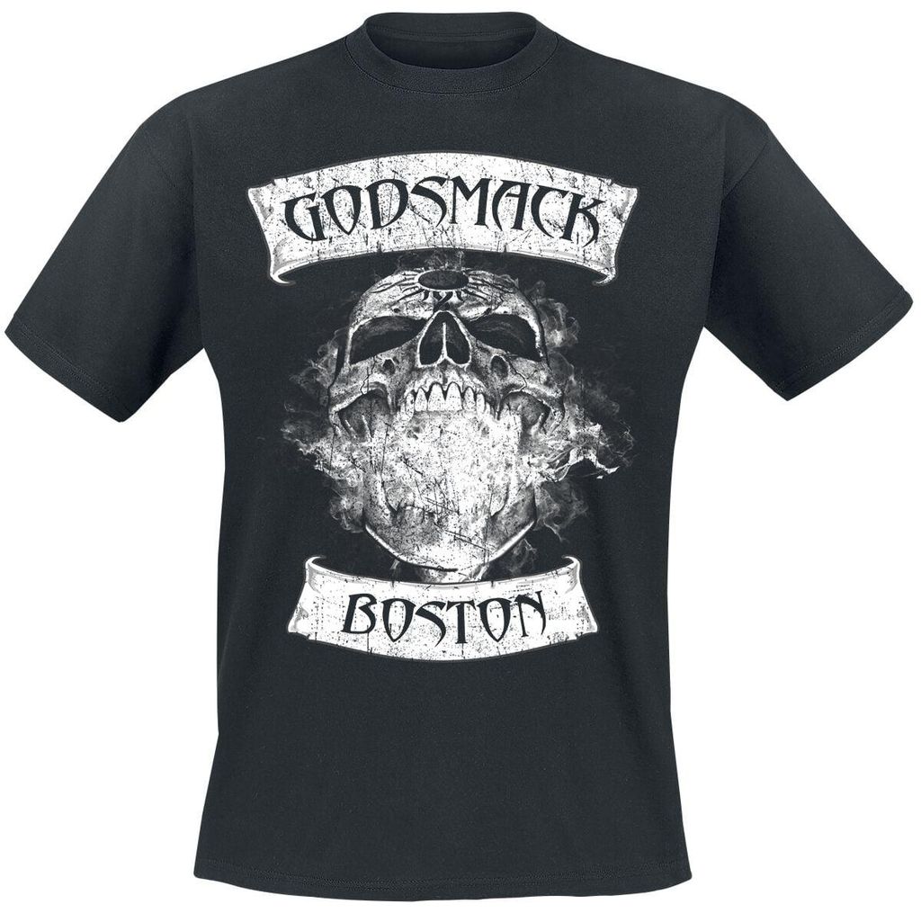 Godsmack T-Shirt Herren Burning Skull schwarz L