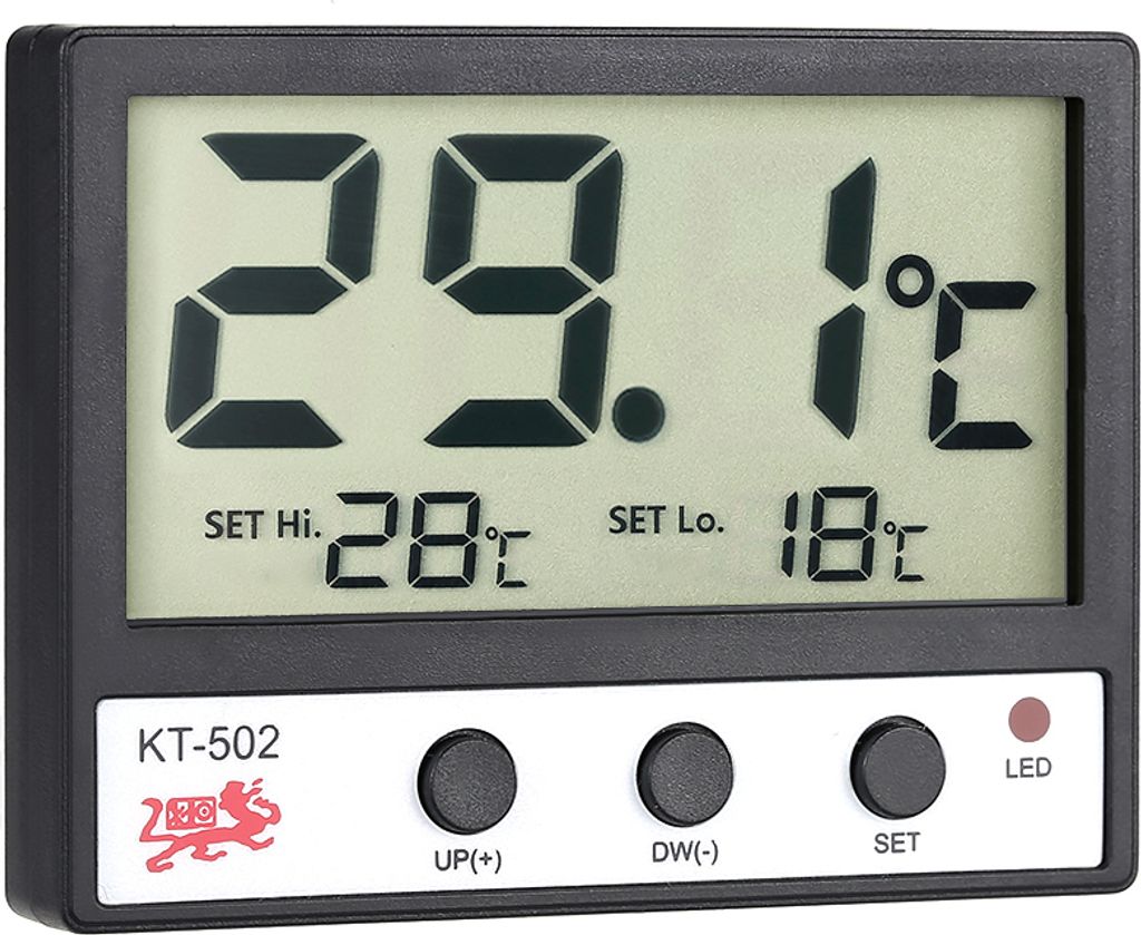 LCD-Digital-Fisch-Behälter-Aquarium-Thermometer Wassertemperaturmessgerät ° C / ° F Hoch / Niedrig-Temperatur-Alarm