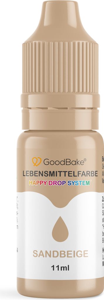 GoodBake Lebensmittelfarbe Pastell Sandbeige, vegan, zuckerfrei, glutenfrei