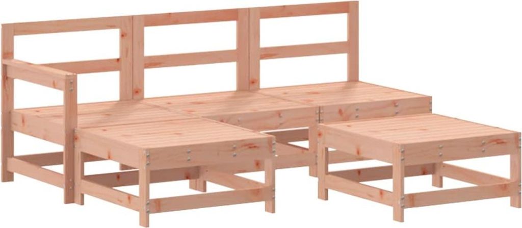 vidaXL 5-tlg. Garten-Lounge-Set Massivholz Douglasie