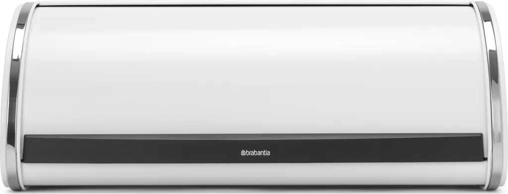 Brabantia Roll Bread Bin Regular White, contenitore per pane, acciaio, plastica, 16 L, 236747