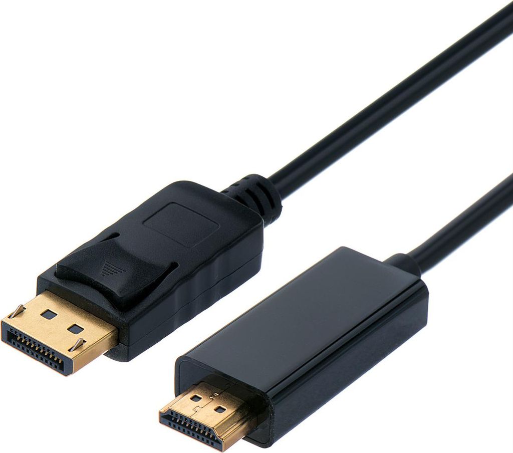 STANDARD DisplayPort Kabel DP - HDTV, ST/ST, schwarz, 1 m