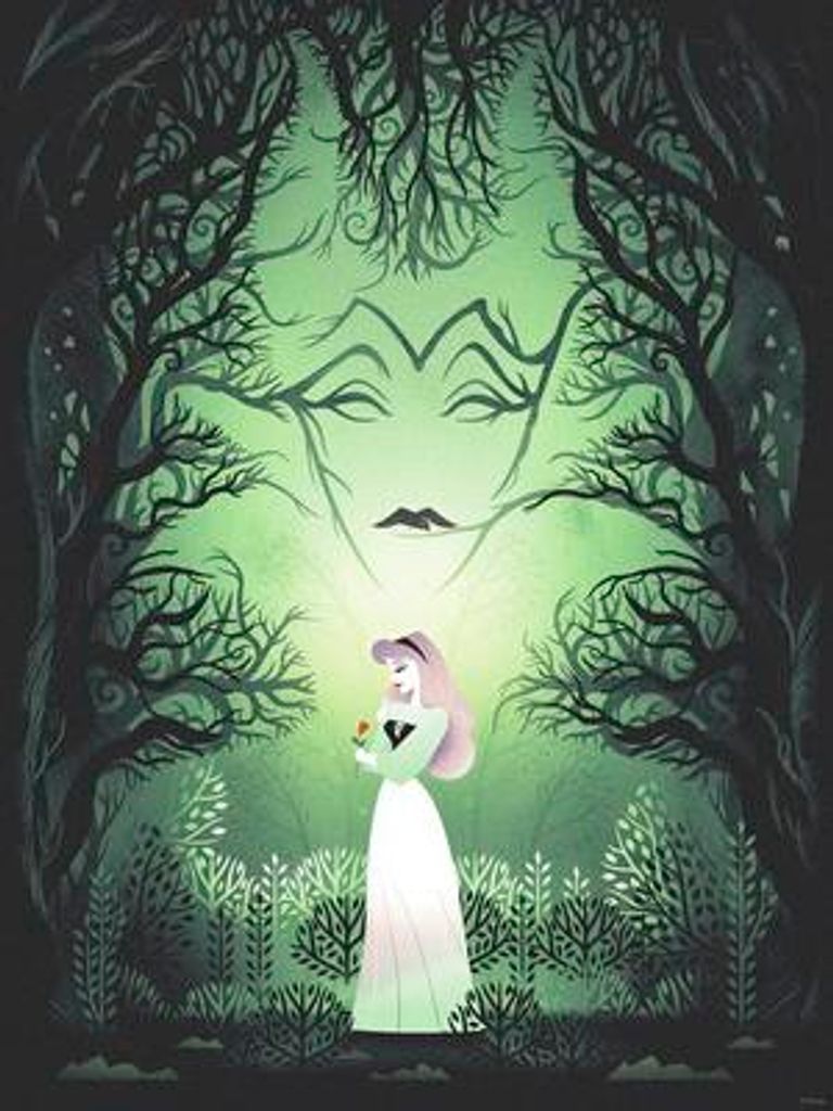 Poster Disney Sleeping Beauty Aurora Maleficent 30x40 cm