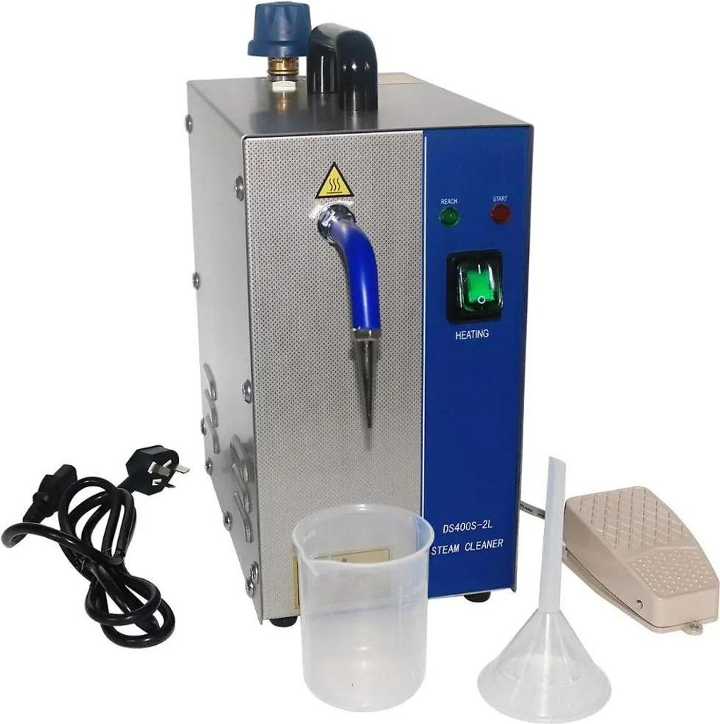 Schmuck-Dampfreiniger - 220V Schmuckreiniger - 2 l Tank - 1300 W - Edelstahl - Für Gold & Silber - 9 kg