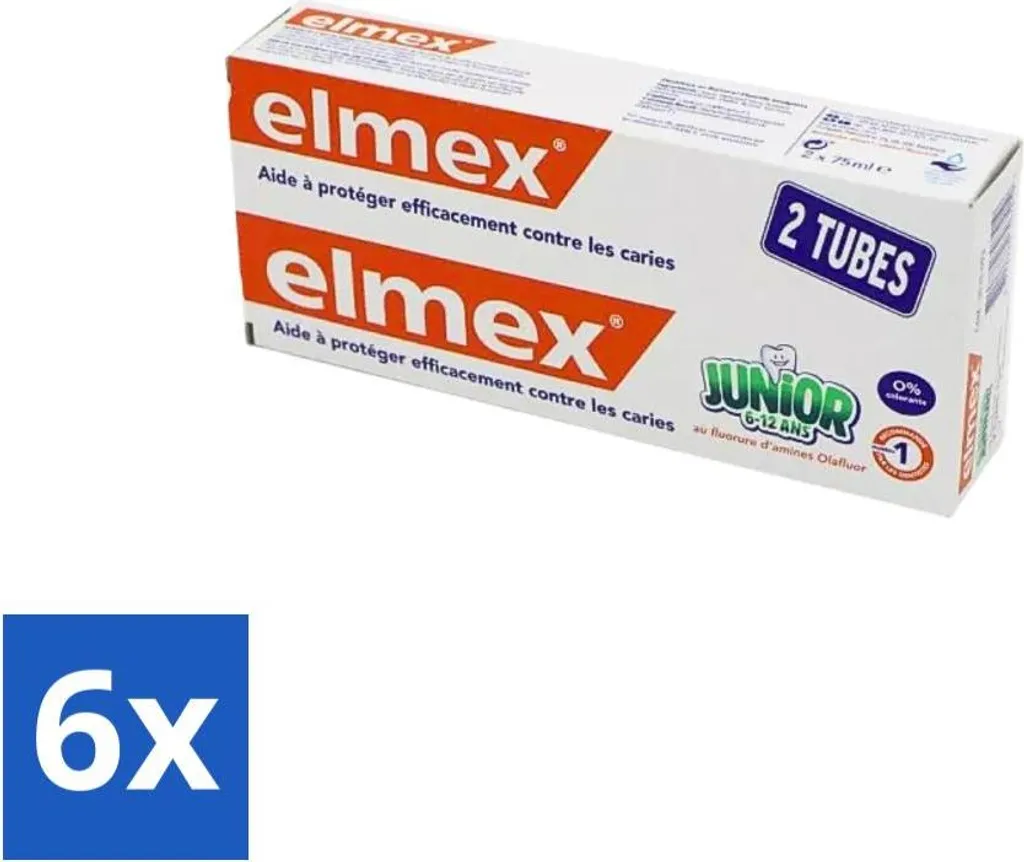 Elmex Junior 6-12 Anni - 12x75ml Protezione Smalto Denti Permanenti