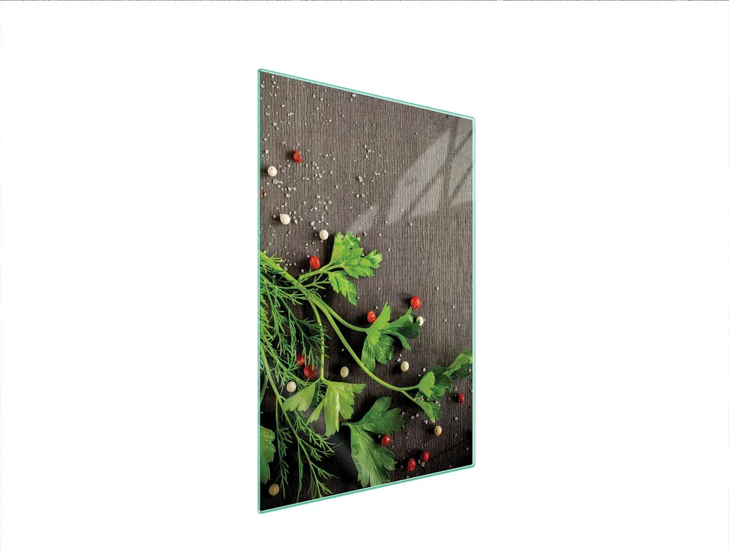 Tagliere Cucina Vetro 35x52 Fantasia Pepe - Piano Lavoro Professionale