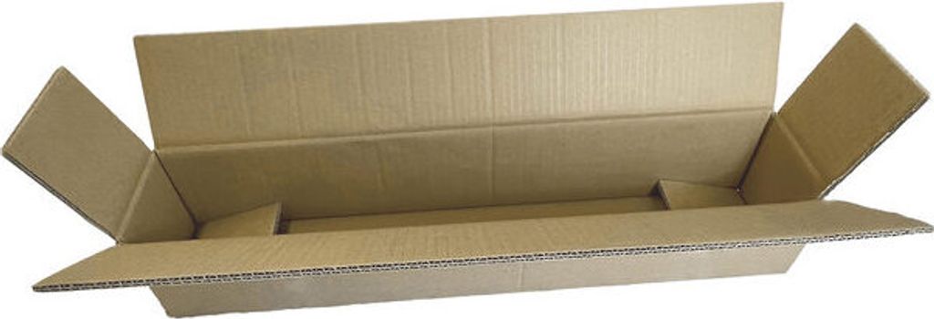 1x Faltkarton Versandhülsen 610x105x105mm sehr stabil 2-wellig braun