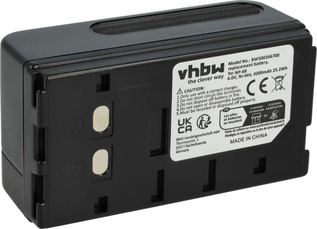 vhbw Akku kompatibel mit Sony CCD-F330, CCD-F150, CCD-F250E, CCD-F250, CCD-F288BR, CCD-F280, CCD-F300, CCD-F32, CCD-F302 Kamera (4200 mAh, 6 V, NiMH)