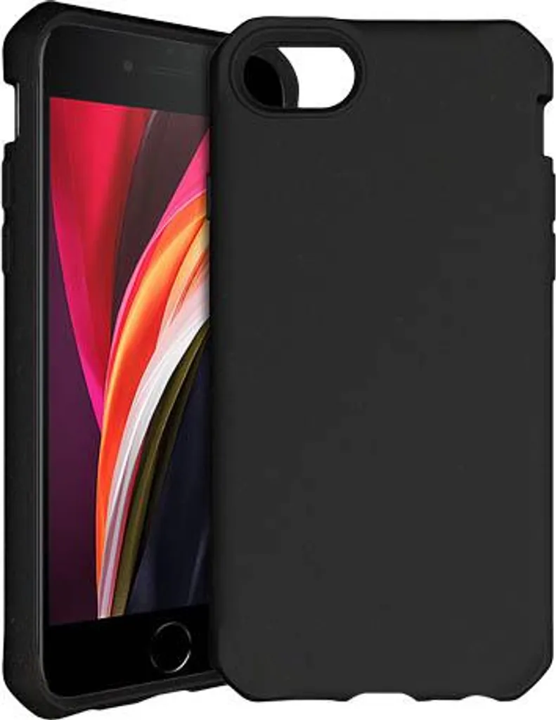 Custodia Itskins iPhone SE 2022/8/7 Nera Feronia Terra Rinforzata