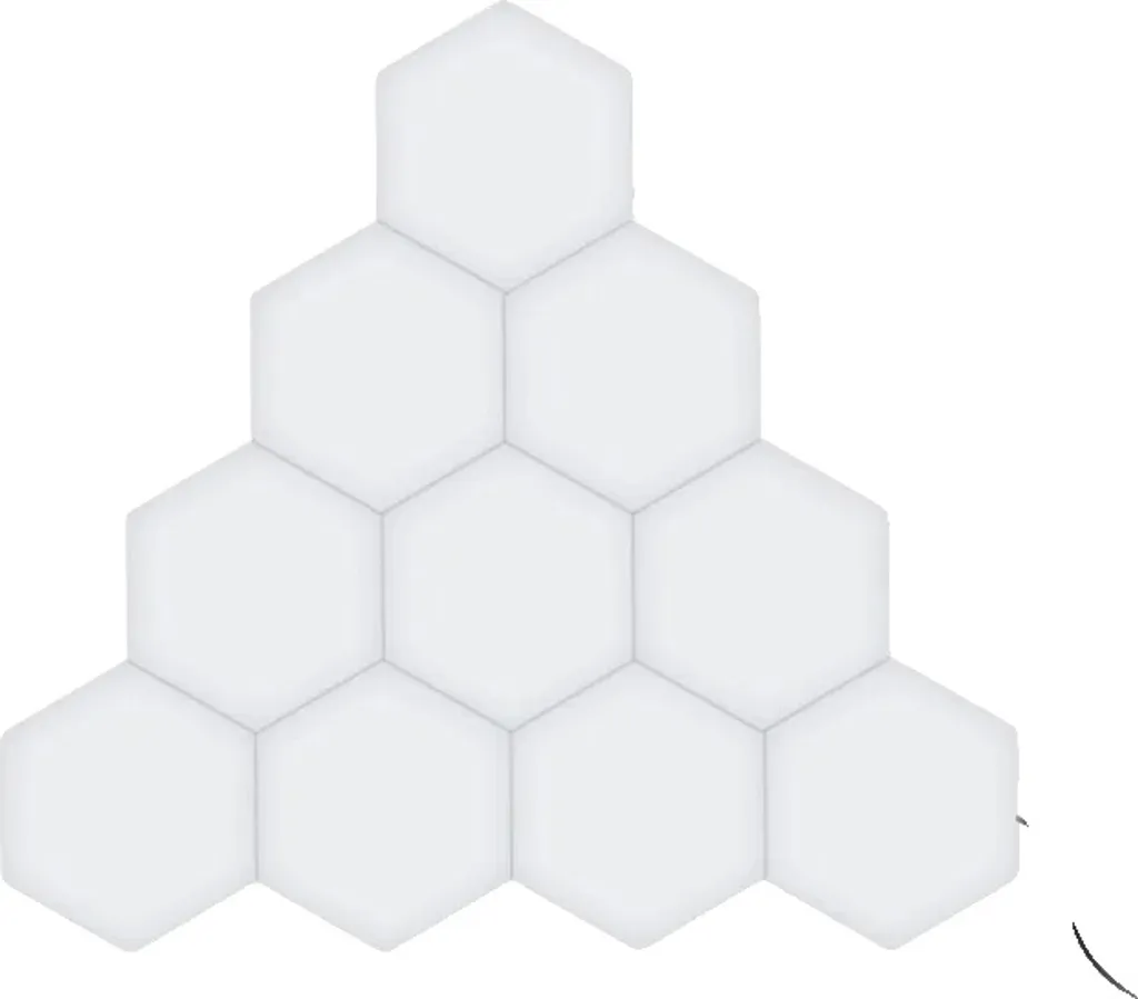 Applique murale LED alvéolaire tactile pour décoration moderne - 10 unités