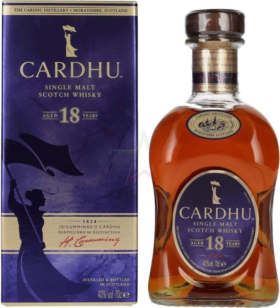 Cardhu 18 Years Old Single Malt Scotch Whisky 40,00 % 0,70 Liter