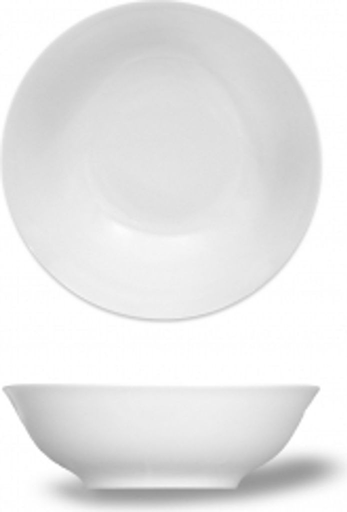 Thun 1794 Kompottschale, Tschechisches Porzellan, Jana, weiß, 19 cm, Thun