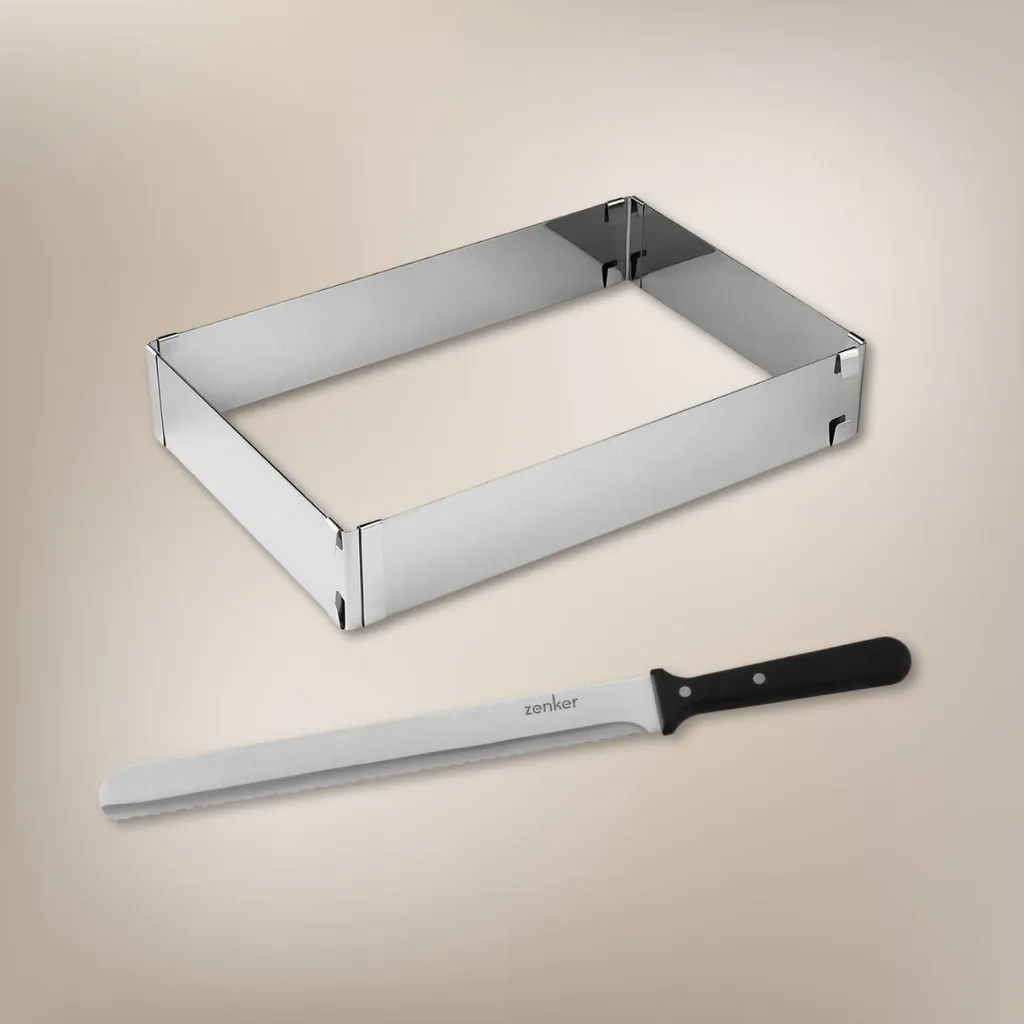 Zenker Telaio Torta Regolabile 30cm: Crea Dolci Professionali a Casa