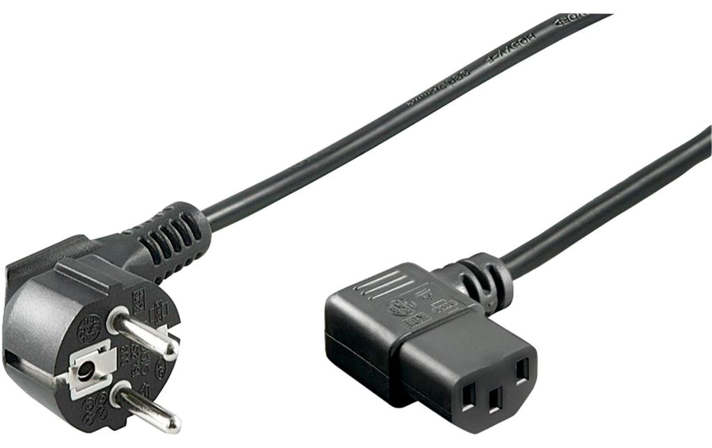 Goobay 96042 Cavo di alimentazione nero 1,5 m accoppiatore Immagine del prodotto 