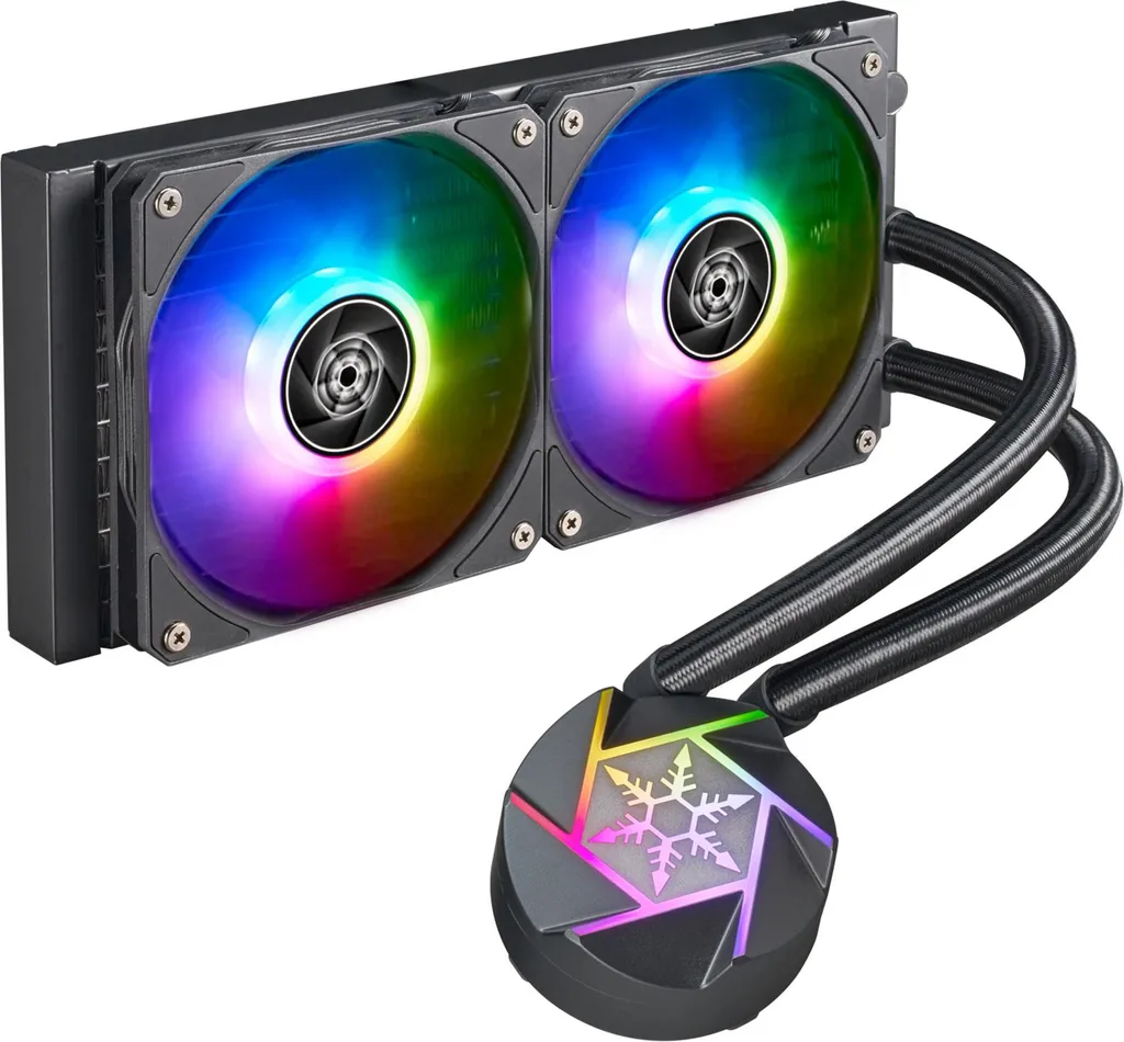 Refroidisseur liquide ultra-fin SST-VD240-SLIM avec éclairage ARGB