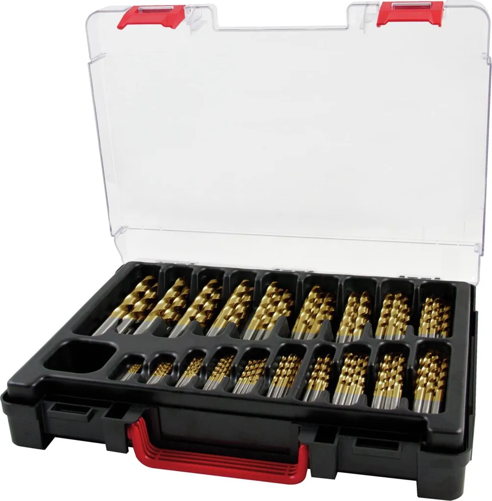 Coffret forets métaux pour atelier mécanique 170 pcs HSS-G TiN RUKO