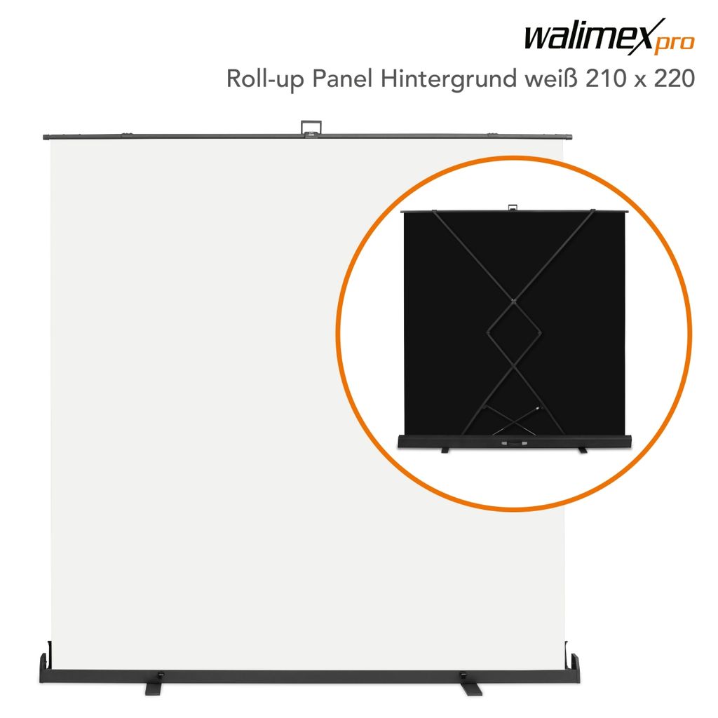 Walimex pro 2-in-1 Collapsible Background b/w 150 × 200, Black/White, 150 x 200 Walimex pro 2-in-1 Collapsible Background b/w 150 × 200, Black/White, 150 x 200
