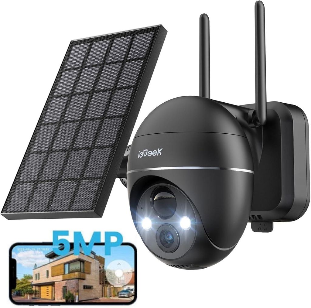 Caméra de surveillance ieGeek 5 MP Wi-Fi pour l'extérieur, Image du produit 