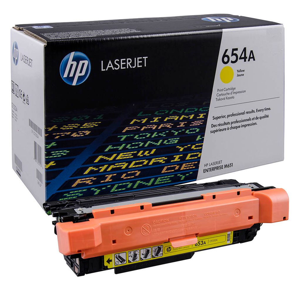 HP 654A      Gelb        LaserJet    Tonerpatrone Obrázek produktu 