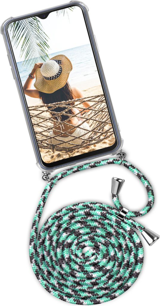 TWIST-Case + TWIST-Cord für Samsung Galaxy A10, Farbe:Seashell (Silber)