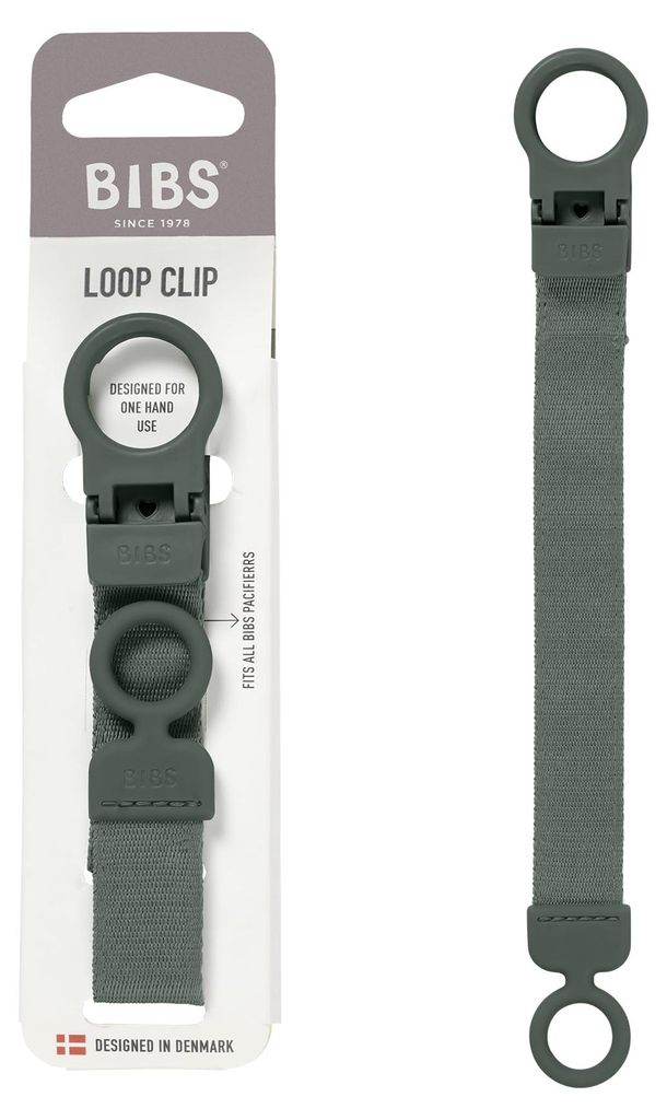 BIBS Loop Schnullerkette Pine – 1 Stück, kompatibel mit BIBS & anderen Marken