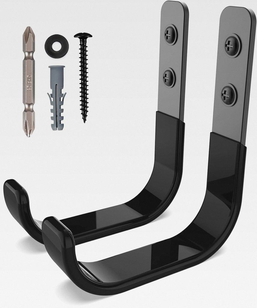 Robuste Garagenhaken, schwerlast Wandhaken, J Garage Haken zum Aufhängen, Stahl-Wandhalterung Werkstatt Organizer für Aufbewahrung, Leiter, Werkz...