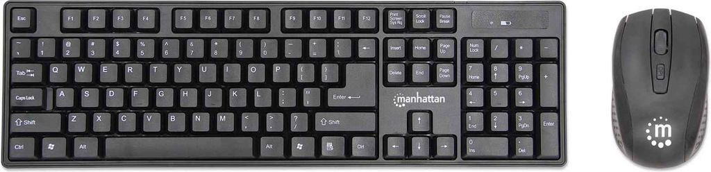 Set da scrivania wireless Manhattan con tastiera e mouse Immagine del prodotto 