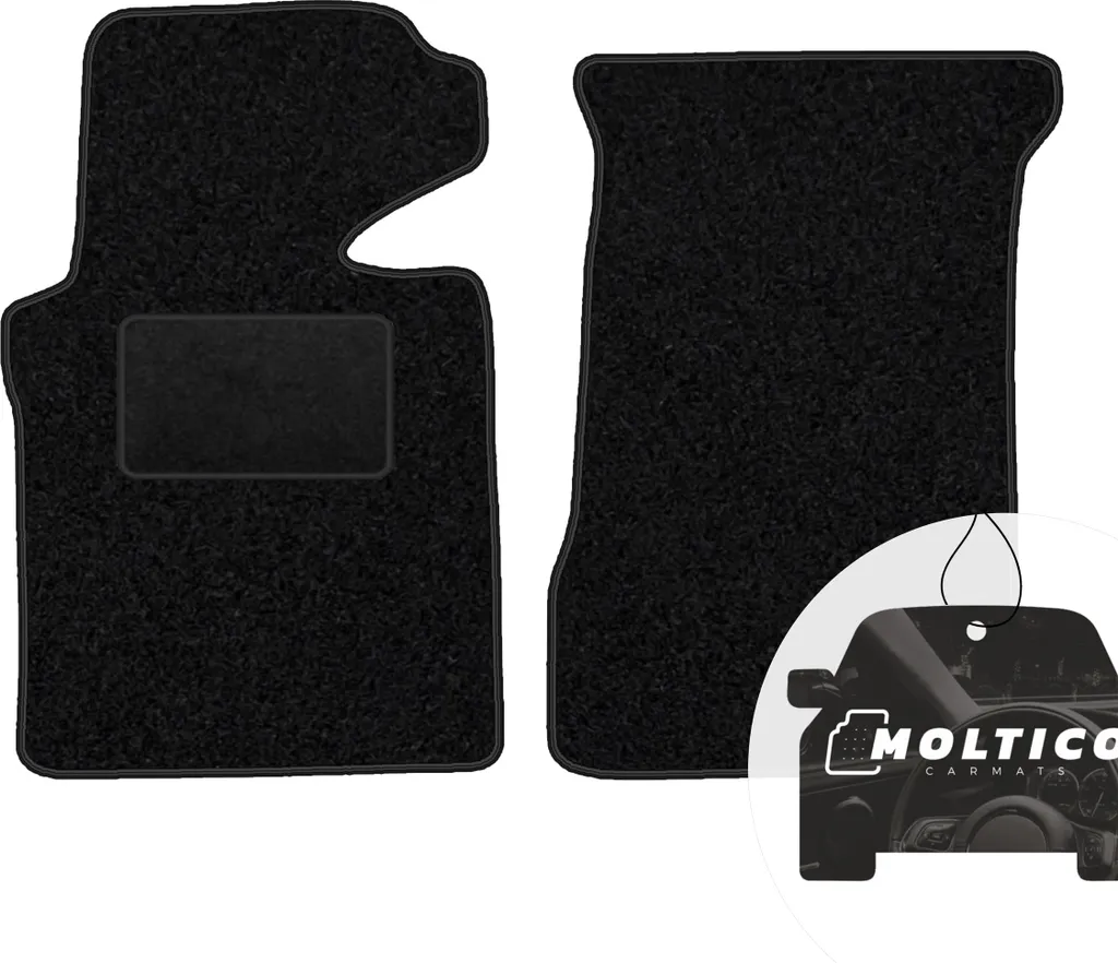 BMW Serie 3 E36 Cabrio Tappetini Anteriori Neri | Set 2pz moto-MOLTICO