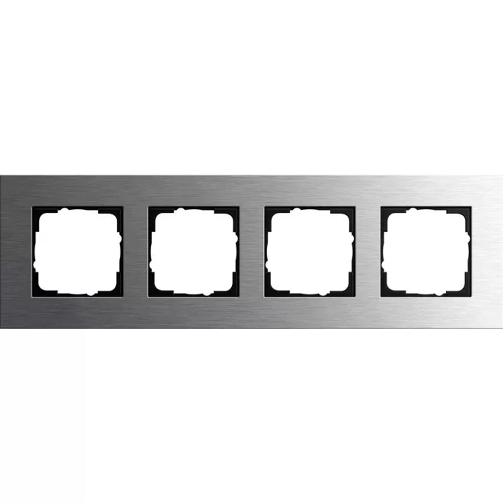 Gira 0214219 4fach Abdeckrahmen Gira Esprit Edelstahl