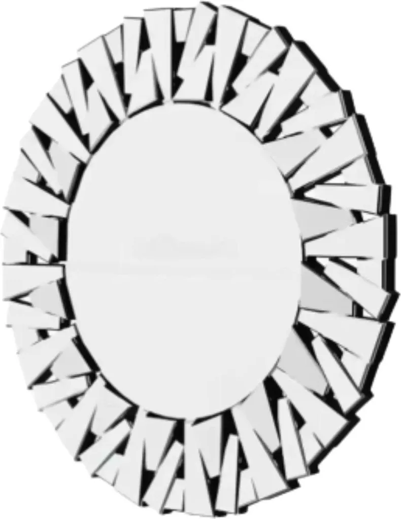 Miroir de salle de bain 80cm argenté pour agrandir votre salon mural