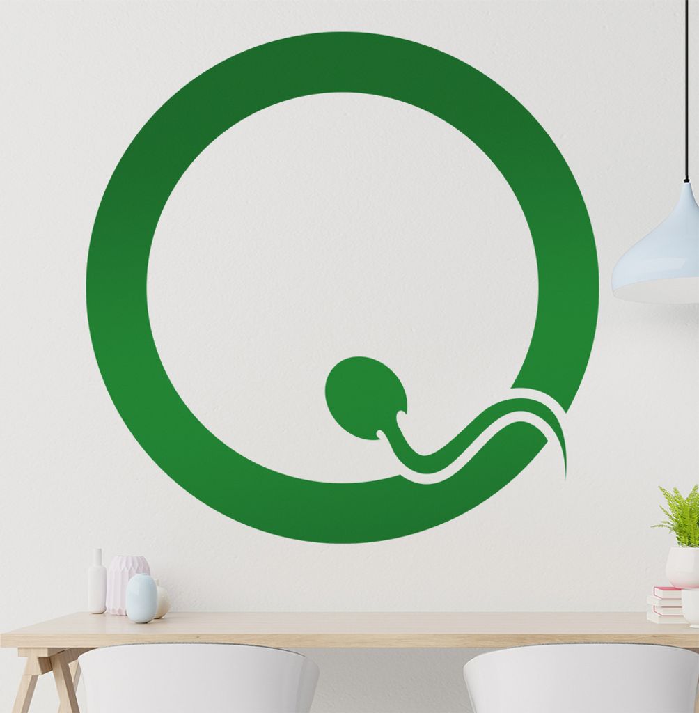 Sperm Wandtattoo in 6 Größen - Wandaufkleber Wall Sticker - Dekoration, Küche, Wohnzimmer, Schlafzimmer, Badezimmer