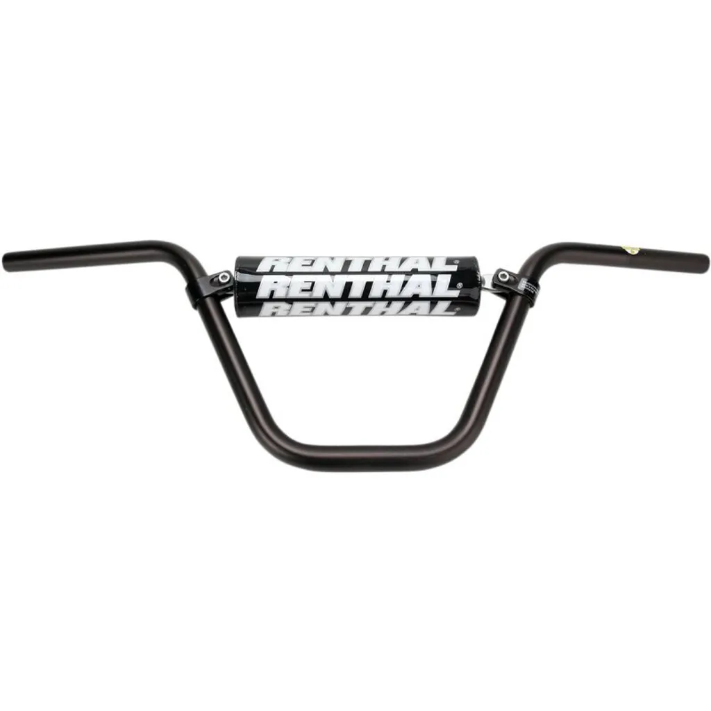 Guidon Renthal 7/8 50 Noir en Aluminium Renforcé pour Pilotage Sportif