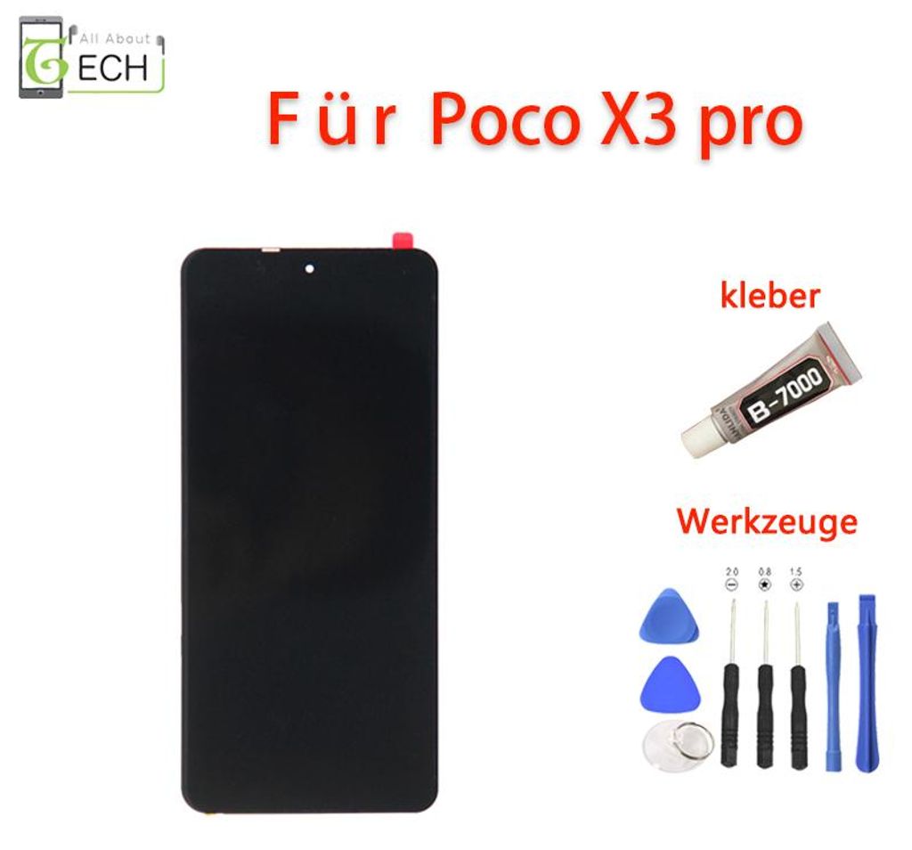 Für Xiaomi Poco X3 Pro LCD Display Touchscreen Bildschirm Produktbild 