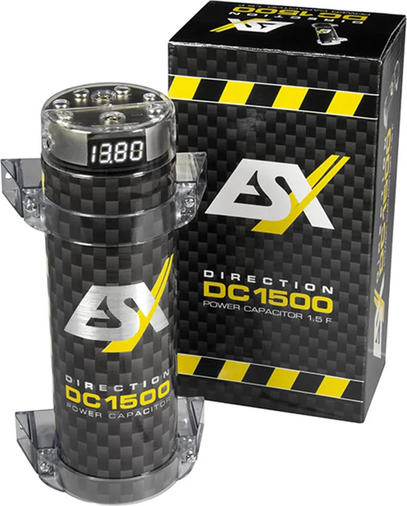 Condensateur de puissance ESX DC1500 PowerCap pour subwoofer