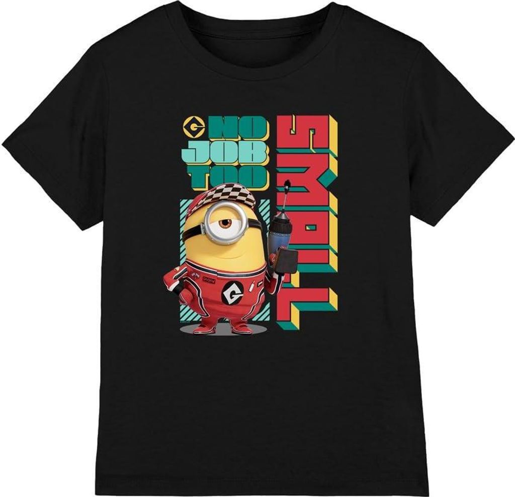 Despicable Me 4 - "No Job Too Small" T-Shirt für Kinder TV5243 (104) (Schwarz)