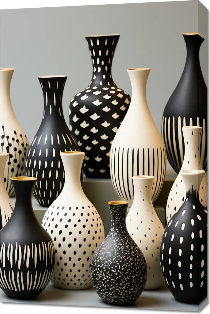 Quadro 60x90 Moderno Contrasto e Armonia - Arredo Parete Design