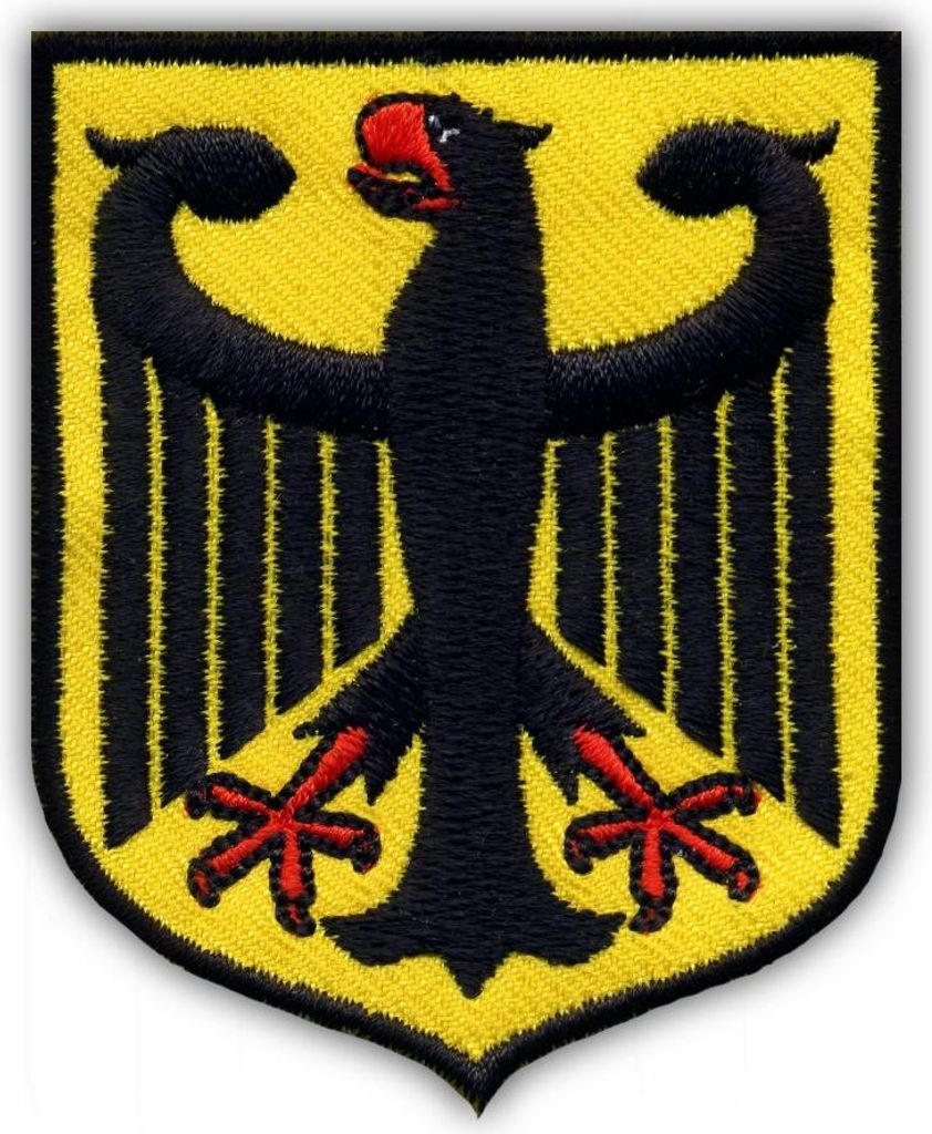 Patchion Coat of arms of Germany - Magnetic Backing - Embroidered Patch/Badge/Emblem