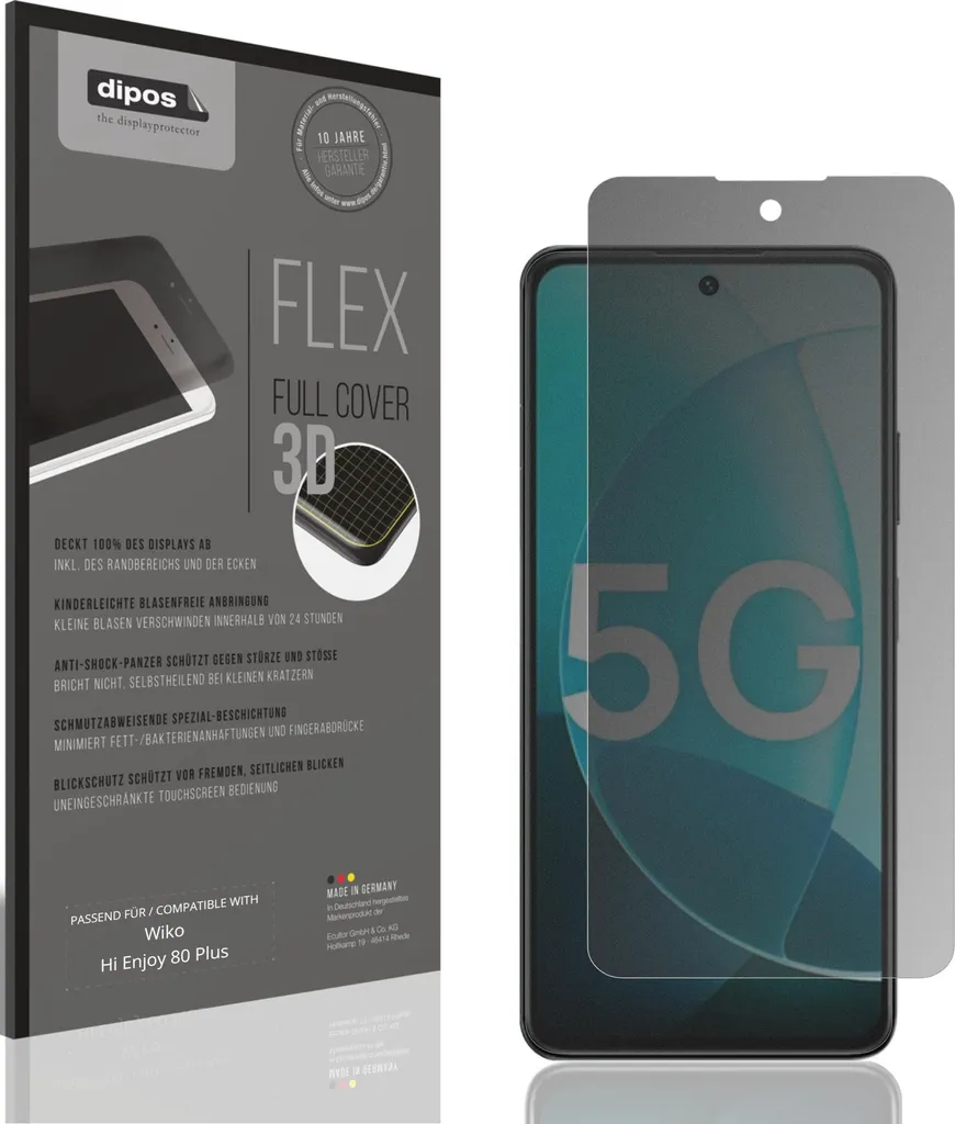 Pellicola Privacy Wiko Hi Enjoy 80 Plus: Protezione Antiurto Professionale